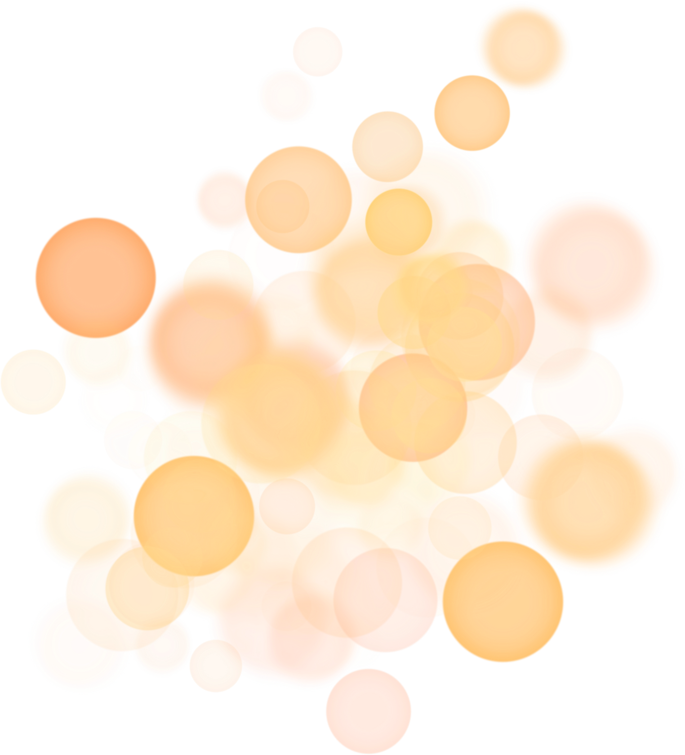Orange Bokeh Overlay