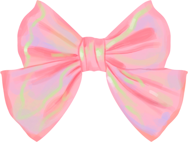 Dreamy Soft Painterly Holographic Ribbon